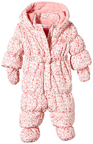 Chicco Baby Girls COMBINAISON PILOTE Snowsuit, Beige (beige Imprimé), 3-6 Months (Manufacturer size: 6 mois)