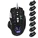 Produktbild GHB Gaming Maus 8 Tasten 3200 DPI mit LED Spiel Optisch Maus Pro Gamer Schwarz für Windows XP / Visa / 7 / 8 usw.