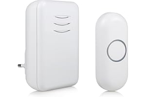 Byron Kit Sonnette sans fil DBY-22312 - Portée 150 m - 16 Mélodies - Carillon à Brancher