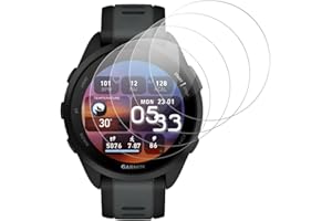 Beukei Pellicola Protettiva per Garmin Forerunner 165, 4 Pezzi Pellicola Vetro,[Sensibile al Tatto][Ultra HD][Senza Bolle][Anti-Graffio][Alta Trasparente] Glass
