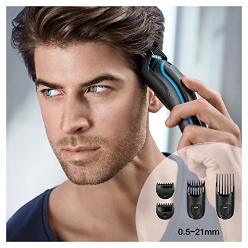 Braun Multigroomer 7-in-1 Bartschneider MGK3040, Rasierer, Trimmer und Bodygroomer mit Gillette Body, schwarz/blau - 2