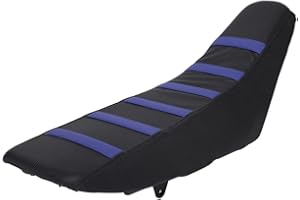 AnXin Universal Motorcycle Gripper Seat Cover Rubber Soft Skin Covers Fit for Most of Dirt Bike Such as SX CRF KXF RM YZ YZF KLX 125 250 150 200 250 350 450 Dirt Pit Bike Off Road Blue