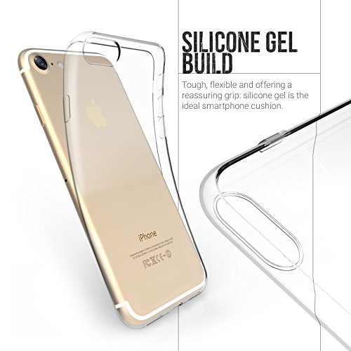 iPhone 7 Case, iPhone 8 CaseÂ by Yousave Accessories [0.5mm] Ultra Thin & Lightweight Soft Flexible [TPU Crystal Clear] Protective Cover - Exact Fit for iPhone 7 (2016 Model) and iPhone 8 (2017)