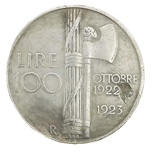 Preisvergleich Produktbild Eqerlian Silberdollar Silbermünzensammlung weiße Kupfer Silbermünze antiker Italienischer Mussolini Durchmesser 38MM Münze
