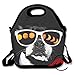 Produktbild ASFFEE Total Solar Eclipse Dog Pugs Glasses Lunch Tote Insulated Reusable Picnic Bags Boxes Men Women Youth Teens Nurses Travel Bag