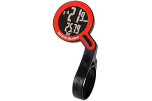 Cateye COMPUTADORA Quick Black/Red E-Limitada Podómetro Ciclismo, Adultos Unisex, Negro/Rojo, Talla Única