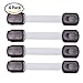 Blulu 4 PCS Baby Safety Locks Cabinet Latch, Brown