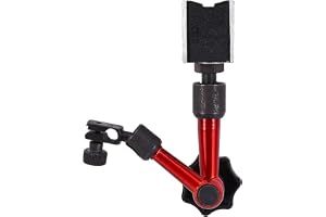 Magnetic Base 3 Led Red Magnetic Base, Magnetic Base Dial Indicator with Magnetic Base Adjustable Metal Test Indicator Holder