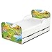 PriceRightHome Dinosaur Design MDF Toddler Bed with storage