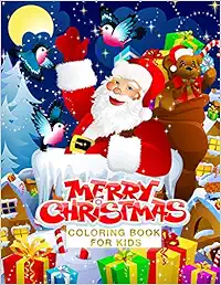 Merry Christmas Coloring Book for Kids: Simple Christmas Designs for Beginners