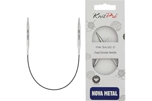 KnitPro - Nova Metal (25 cm, 4,00) Aghi a Maglia Circolare - 1 unità