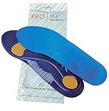 Pro11 Professional Series Sports walking orthotic insoles with shock absorbent Metatarsal and heel pad for plantar fasciitis (7-9)