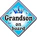 GEM JEWEL GRANDSON Baby on Board Car Window Sign