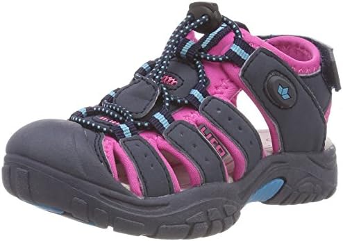 Geka Girls’ Nimbo Closed Toe Sandals, Blue (Marine/Pink/Tuerkis Marine/Pink/Tuerkis), 1 UK