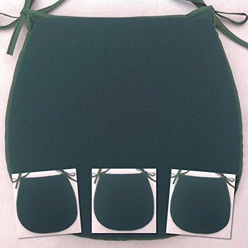 A SET OF 4 SIMPLY GREEN CHAIR SEAT PADS (For Seats Approx.14"x14")