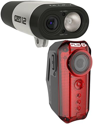Cycliq Fly Cycling Camera Light Set - Front &amp; Rear Combination Lights / Bicycle Cycling Cycle Biking Bike Riding Ride Roadie Road Traffic Car Accident MTB Mountain Commuting Commuter Commute See Security HD High Hi Definition Resolution Cam Recording Recorder Record Evidence Filming Film Safety Safe Bright Head White Tail Red Combo Pack Fly 12 6 Duo Combo Pair Sensor Sense LED Lighting Torch Lamp Bright Lumen USB Rechargeable Mount Video Audio GoPro Performance Handlebar Bar Sport Outdoor