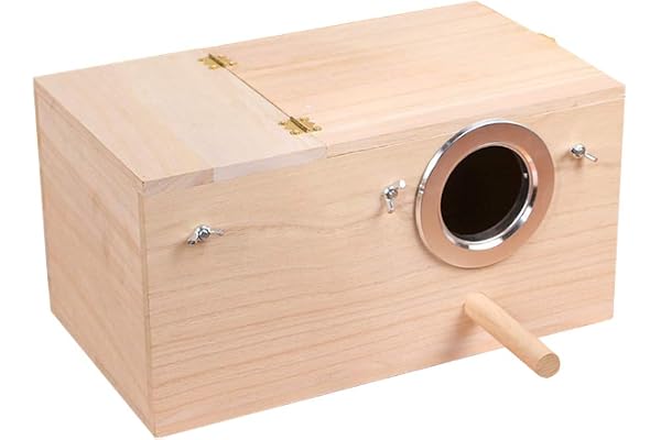 Yijiujiu Cage en bois pour oiseaux, perruches, calopsittes