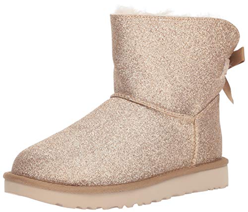 UGG Mini Bailey Bow Spargle, BOTIN per Donna 39 Oro