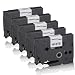 Produktbild 5x Schriftband kompatibel für Brother P-Touch 2420 PC P-Touch 2430 PC P-Touch 2450 CC P-Touch 2450CC P-Touch 2450 DX P-Touch 2460 P-Touch 2470 P-Touch 2480 P-Touch 2500 PC P-Touch 2700 VP P-Touch 2730VP P-Touch 300 TZE-221