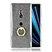 Produktbild Everainy Kompatibel für Sony Xperia XZ3 Hülle Silikon Bumper Gummi Neu Cover mit Ring 360 Grad Ständer Hüllen für Sony Xperia XZ3 Handyhülle Stoßfest TPU Stoßstange Schutzhülle (Grau)