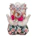 Marble Look Hindu God Shri Ganesh Car Dashboard Statue Lord Ganesha Idol Bhagwan Ganpati Handicraft Decorative Spiritual Puja Vastu Showpiece Figurine - Religious Pooja Gift Item & Murti for Mandir / Temple / Home Decor / Office / Study Table RS.380.00