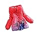 Kids Girls Frozen Elsa Anna Olaf Snowsuit Outwears Slim Lined Baby Coat Jacket (130 6-7 YEARS, red)