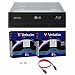 Produktbild LG 16x Blu-ray M-Disc CD DVD BD BDXL Bluray-Brenner Laufwerk mit freiem 10pk Mdisc DVD + Kabel und Befestigungsschrauben WH16NS40