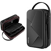 Telesin Large Carrying Case for GoPro Max Hero 11 10 9 8 7 6 5 4 3, Osmo Pocket Action, Insta 360 One R, Hard Protective Trav