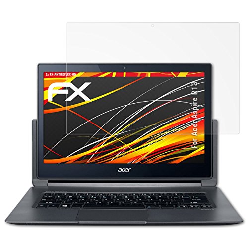 Acer Aspire R13 Displayschutzfolie - 2 x atFoliX FX-Antireflex-HD hochauflösende entspiegelnde Folie