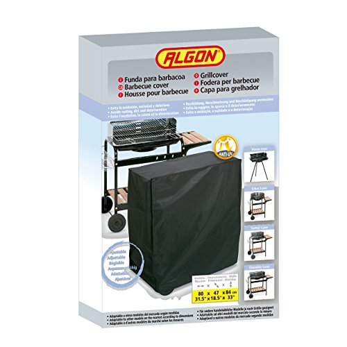 Rayen AA237 Schutzhülle für Grill rechteckig PEVA schwarz 80 x 47 x 84 cm - 2