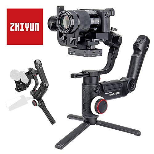 zhiyun Crane 3 Lab Gimbal Estabilizador Reflex con Carga hasta 4.5KG, Estabilizador de 3 Ejes Gimbal para DSLR y Cámara Réflex, Sistema de Control ViaTouch, Tiempo de Trabajo hasta 7.5h