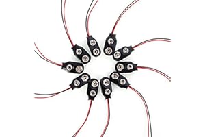 REY Złącze klipsowych do baterii 9V z kablem Obudowa typu T ze sztucznej skóry