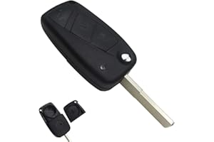 PHONILLICO Schlüssel für FIAT Panda 2003-2012 | 3 Tasten | Fernbedienung Autoschlüssel