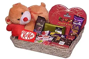 Food Library The Magic of Nature Birthday/ Anniversary/ Rakhi/ Christmas/ Valentines/ Diwali Chocolate Gift Hamper (Chocolates with Cute Puppy)