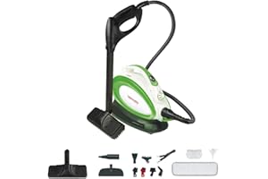 Polti PTGB0065 Vaporetto Handy 25 Plus Steam Cleaner, 3.5 Bar, kills and eliminates 99.99% * of viruses, germs and bacteria, White/Green