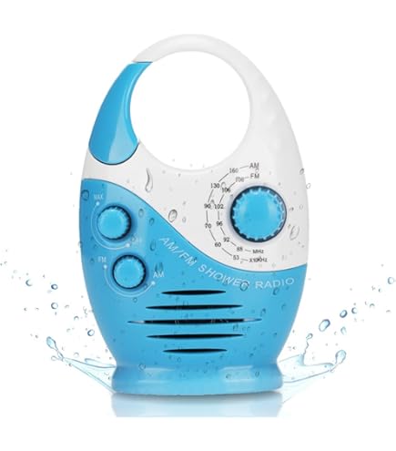 IPX4 Wasserdichtes Duschradio - AM/FM Tragbar Mit Klarem Sound