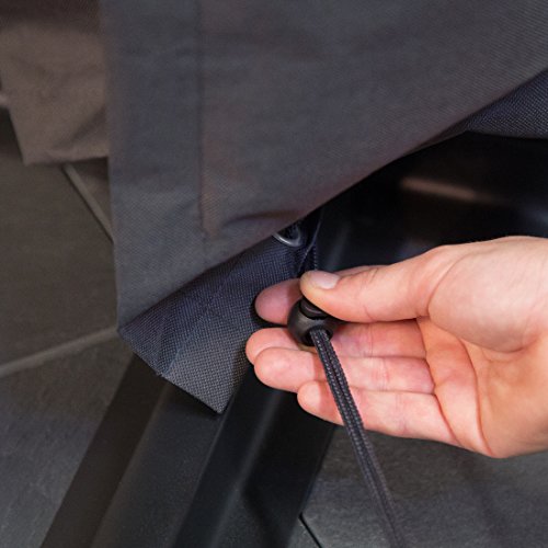 Ultranatura wasserdichte Hülle für Ampelschirm, wetterfeste Sonnenschirmhülle, zum Überwintern und Schützen von Gartenschirmen, für Schirm-Ø 2 bis 4 m, in der Farbe grau – Bild 3