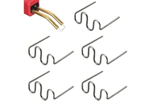 QIC 500PCS Welding Rods Hot Staple Wave Staples for Bumper Repair Welding Repair Machine,Plastic Hot Stapler Welding Stainless Steel for All Cars Wave Staples 0.8mm