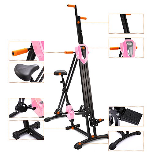 Ancheer Vertical Gym Climber Fitnessgerät Klappbar Sportgerät, Ideale Ergometer für Heimtraining, höhenverstellbar Arm- und Beintrainer für Erwachsene - 7