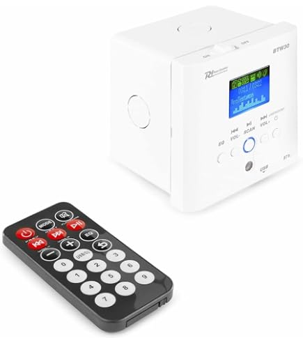 Amplificateur Bluetooth E-audio B428BL Pour Haut-Parleurs De Plafond – 4x15W Compact Avec Entrée Aux