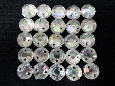 No.2320 Bijou for handicraft (acrylic beads rhinestone) Crystal (aurora) 0.5 cm x 0.5 cm 25 pieces x 12 set
