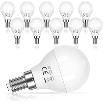 Lampadine LED E27 G45 5W Luce Calda 3000K – Confezione Da 6 – Risparmio Energetico 480 Lumen - 5