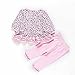 Pandaren® infant baby girl super soft cotton 2pcs longsleeve clothing set(pink leopard) (18-24 months)