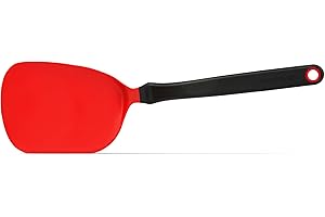 Dreamfarm Chopula Spatola Super-Flessibile Sicura per Antiaderente con Bordo Piatto Forte per Separare il Cibo - 12" Rosso