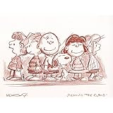 Original Rötelzeichnung auf Zeichenkarton: Peanuts The Gang / 24x32 cm