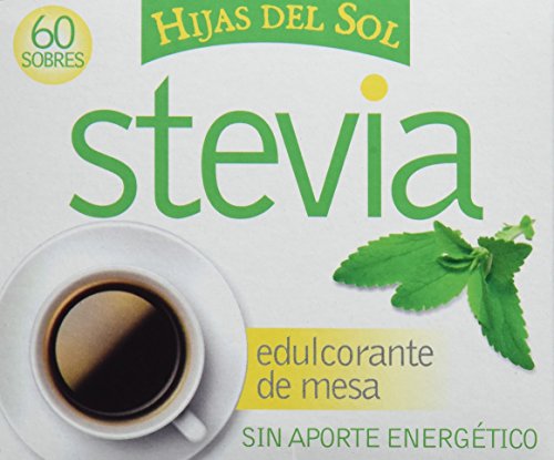 Hijas del Sol Stevia -  Edulcorante, 60 Sobres