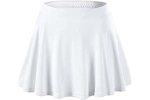 YUUMIN Sport Rock Mit Shorts Kinder Mädchen Tennis Golf Skort Plissierte Tennisrock mit Hose Sommerrock Minirock Sportrock Workout Running kurz