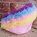 Baby Girls Ruffle Design Bloomers Nappy Cover (Small 6-12 Months, Pink Rainbow)