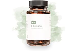 ‎CBDVITAL BY VITRASAN L-Lysin plus | Premium Lysin Kapseln | Mit Vitamin C und essentiellen Aminosäuren | 100% Vegan | Pflanzliche Fermentation | 60 Kapseln