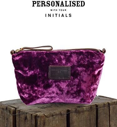 Will Bees Bespoke Personalised Brushed Velvet Cosmetic Bag